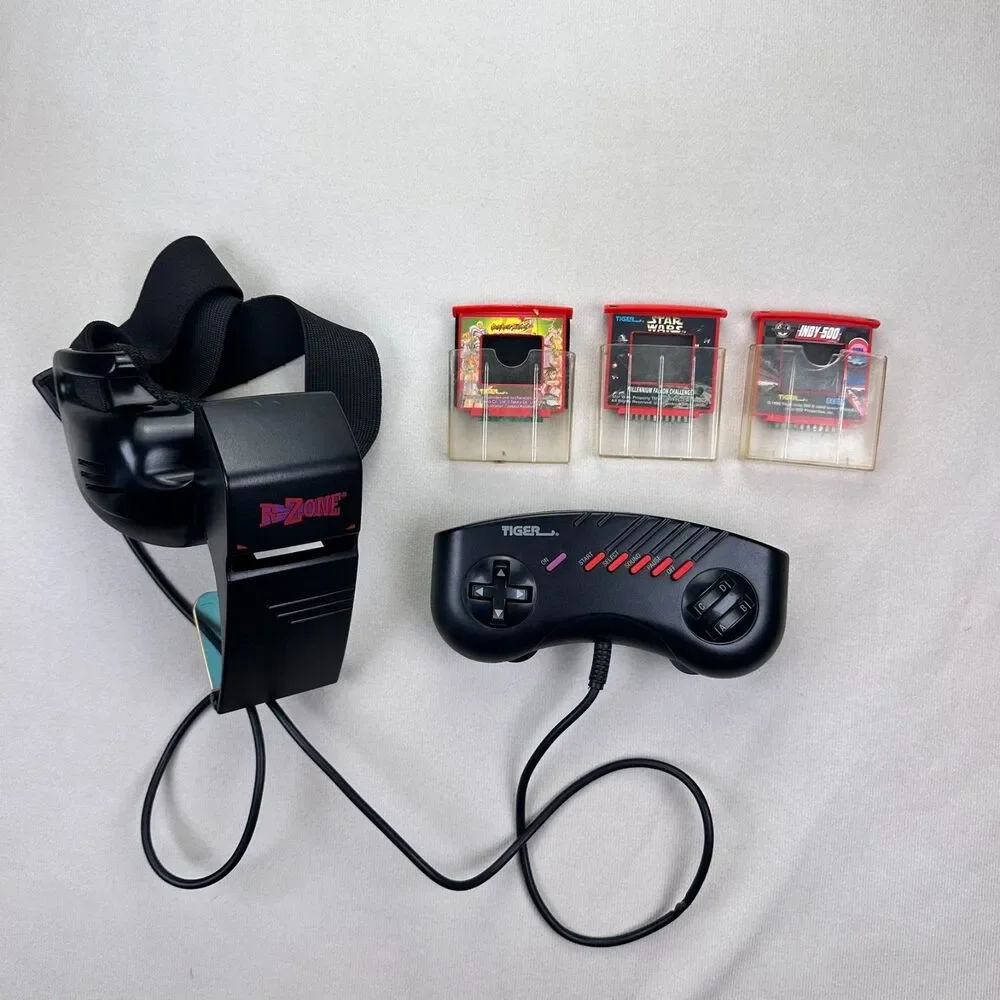 Tiger R-Zone Super Screen Console Tested Works 3 Games